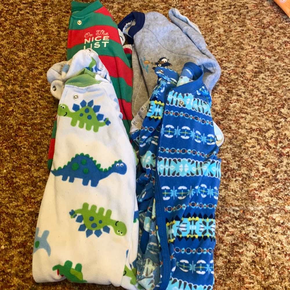 4- footie pajamas!